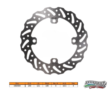 Bremseskive bag Delta Braking Honda 125 CR & 250 CR 98-01 